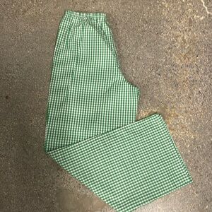 Gingham cotton pajama bottoms